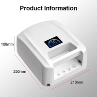 Lampe UV LED sans fil rechargeable 72W pour manucure professionnelle, séchage rapide du gel acrylique, lampe de séchage pour ongles pour salon