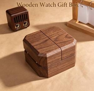 Engravable Logo <b>Watch</b> Packaging Gift Box Custom Sustainable Wooden <b>Watch</b> Storage Box Packaging Luxury Single <b>Watch</b> Box - Product Image 4