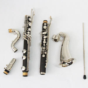 OEM China Bb tono clarinetto basso con corpo <span class=keywords><strong>in</strong></span> gomma dura e tasti nichelati collo e campana <span class=keywords><strong>B</strong></span> clarinetto - Product Image 5