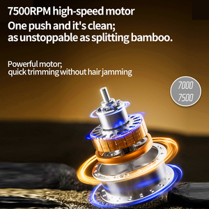 केमेई Km-1734 5 डब्ल्यू 2000 मा बैटरी रिचार्जेबल हेयर सैलून कटर इलेक्ट्रिक 7500 आरपीएम सिरेमिक ब्लेड सस्ते हेयर क्रेपर - Product Image 4