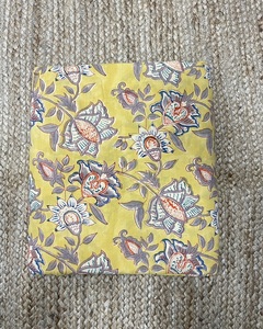 Tela de Algodón Indio Estampada a Mano con Diseño Floral, Ligera, 110 GSM, para Textiles del Hogar, Vestidos, Bolsos, Cortinas y Fundas - Product Image 5