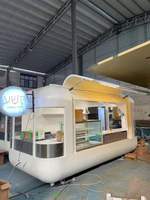 Camion de restauration électrique mobile personnalisé, entièrement équipé, pour la vente de burgers, de snacks et de grillades, idéal pour les startups.
