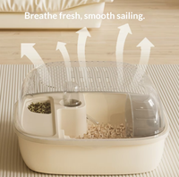 Fournitures pour animaux de compagnie, cage en plastique pour hamsters syriens dorés, habitat de luxe portable avec intérieur spacieux, vente en gros d'usine