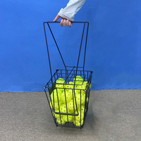 Accessoires de sport, panier à balles de tennis et de pickleball multifonctionnel et mobile, bac à balles de tennis portable pour ramasser les balles de tennis