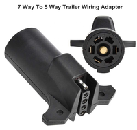 Amerikanischer 7-Wege-Blade-zu-5-Pin-Flachanhänger-Adaptersteckerkonverter 7-Wege zu 5-Wege für LKWs RVs Cars Boats