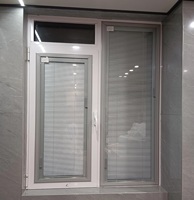 Vente en gros double vitrage isolation thermique et acoustique verre/persiennes avec stores creux intégrés pour salles de bains
