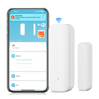 Sensor Inteligente WiFi Tuya para Puerta y Ventana con Batería para Seguridad en el Hogar, Exteriores, Garaje y Automóvil