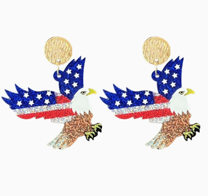 Boucles d'oreilles en acrylique écologiques à thème sportif du 4 <span class=keywords><strong>juillet</strong></span>, en stock, vente en gros, avec impression numérique, design patriotique, pour cadeaux - Product Image 3