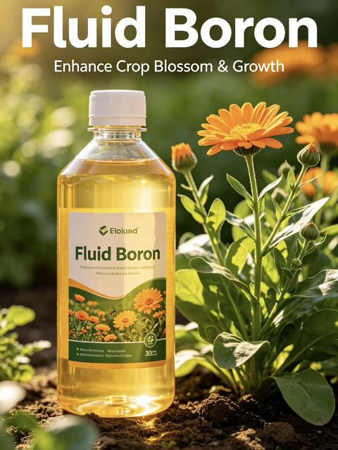 150g/L Fluid Boron Liquid Fertilizer Golden Yellow Boron Solution for Agriculture Crops
