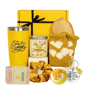 Luxury Self Care Gift Set for Women Gift <b>Box</b> with Tumbler Candle Socks Perfect Birthday Gift for Her Friend Mom - Product Image 1