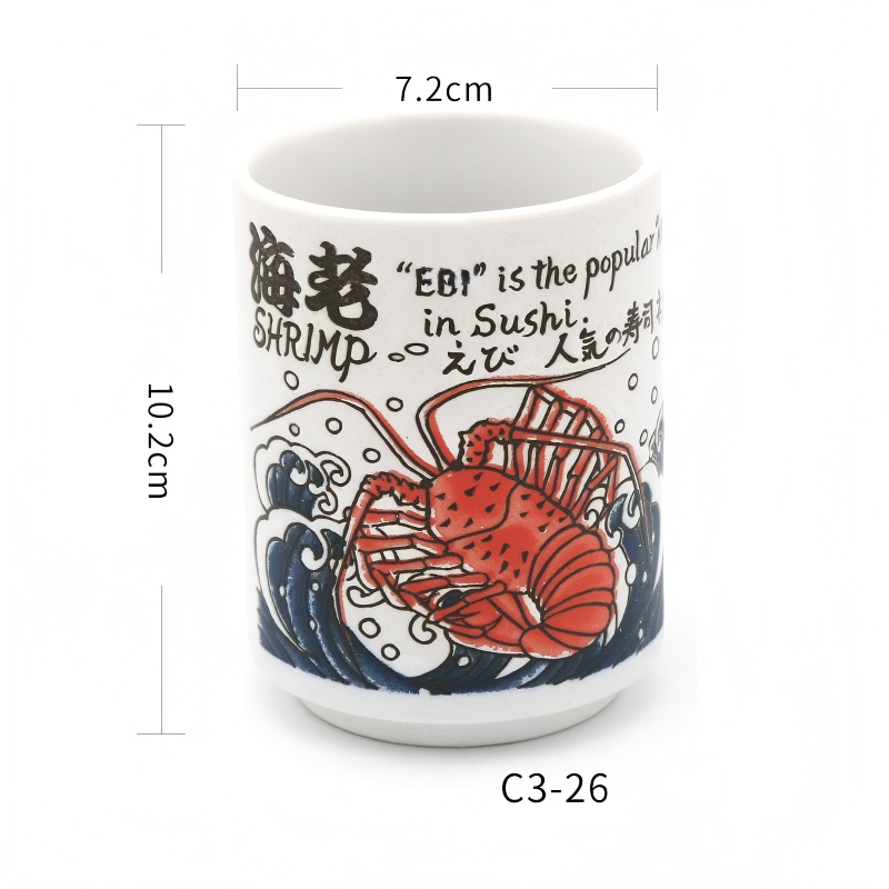 White C3-26 Sushi Shrimp