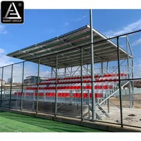 Structure de membrane de football extérieur tribune de plafond sièges auvent tribune temporaire tribune de stade sièges avec toit
