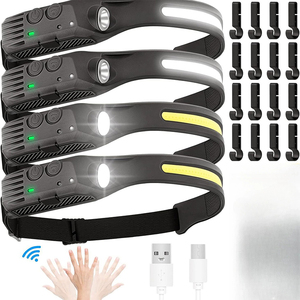 Faro Led recargable, 5 modos, linterna de cabeza para correr, luz de cabeza portátil con sensor de movimiento - Product Image 4