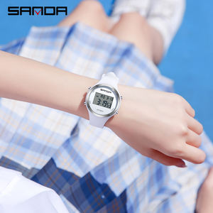 Sanda 2147 New Fashion Luxury Sports Electronic <b>Watch</b> <b>for</b> Students, Multi-Functional <b>Waterproof</b> Alarm Clock <b>Watch</b> - Product Image 3