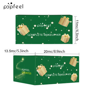 Set de regalo de maquillaje completo todo en uno para Navidad, paleta de sombras de ojos, lápiz labial, rubor, polvo, brochas de maquillaje, kit cosmético completo en stock. - Product Image 5