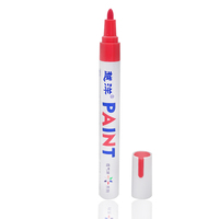 Lot de 18 stylos marqueurs peinture à l'huile couleurs d'encre permanentes à base d'eau pour enfants et adultes pointe fine résistante au soleil et à l'eau
