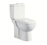 Cuvette de toilette européenne en céramique, design moderne, à poser au sol, économie d'eau, anti-odeur, chasse d'eau par siphon, double chasse à fermeture lente, pour hôtel