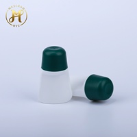 Vente en gros de flacons ovales en plastique PP vides de 50 ml avec bouchon à vis pour les soins de la peau, le sérum, le parfum, l'huile essentielle, la lotion, le déodorant