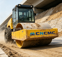 Rouleau compresseur vibrant à tambour unique CNCMC TRS12 12T avec moteur Cummins 97KW 6BT5.9 pour la construction routière et le compactage du sol