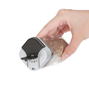 360 מתלה תבלין תבלין תבלין תבלין עם 100 מרובע זכוכית תבלין זכוכית סט מכסה כפול - Product Image 3