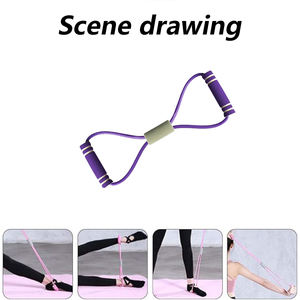 Figura 8 fascia di resistenza Fitness portatile da uomo e da donna da braccio spalla da <span class=keywords><strong>allenamento</strong></span> con strappo elastico corda di tensione - Product Image 3