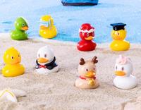 Conception personnalisée Canard Jaune Résine Flatback Mini Animaux Résine Accessoires Pour La Maison Décorations