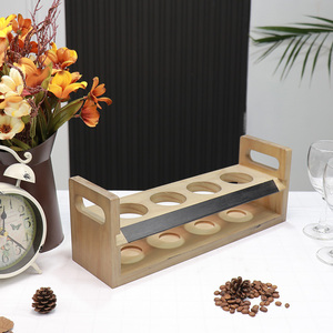 <span class=keywords><strong>Wood</strong></span> Craft Factory Vintage Brown Holz Bier Flight Sampler Serviert ablett Caddies mit Tafel platten - Product Image 4