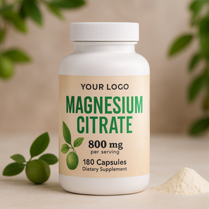 Tùy chỉnh magiê Citrate 800mg Viên Nang Công thức nhẹ nhàng cho dây thần kinh cơ bắp tiêu hóa hỗ trợ sức khỏe người lớn dịch vụ OEM - Product Image 1