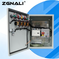 Boîtier de distribution automatique à double alimentation personnalisable NALEI NLQ4 certifié CE, triphasé 4 pôles, avec commutateur de transfert automatique (ATS)