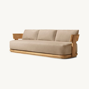 Patio Muebles de jardín Sofá Set Sectionals Maravilloso exterior Hogar y jardín Muebles Set Patio trasero Madera Teca Mesa auxiliar - Product Image 3