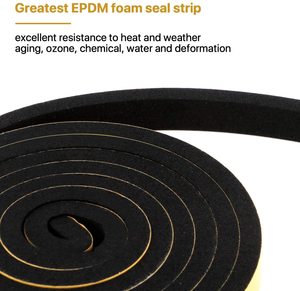 OEM ODM personalizado negro extruido EPDM espuma/tiras redondas de goma esponja automotriz goma EVA cinta de esponja de espuma