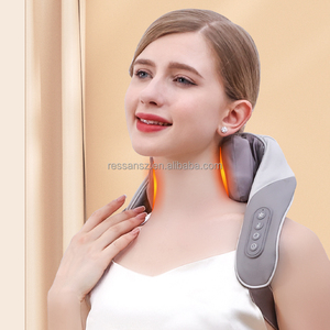 Masseur <span class=keywords><strong>de</strong></span> <span class=keywords><strong>cou</strong></span> sans fil à télécommande, chaud, avec vibrations, pétrissage <span class=keywords><strong>et</strong></span> chauffage thérapeutique pour le soulagement <span class=keywords><strong>du</strong></span> <span class=keywords><strong>cou</strong></span> <span class=keywords><strong>et</strong></span> des épaules - Product Image 6