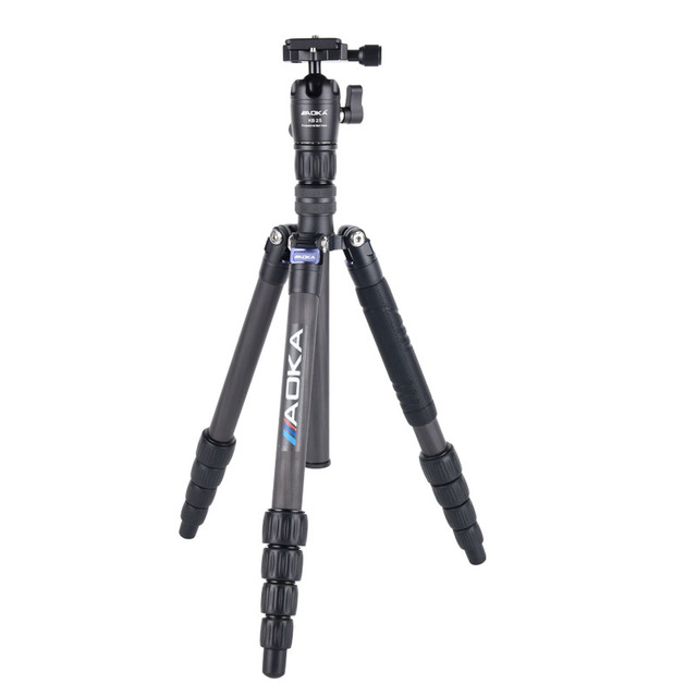 AOKA KN225C Professional Lightweight Travel Carbon Fiber Compact Tripod for Camera