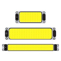Luz de Techo Interior LED COB YD Ultra Brillante, 18W, 12V/24V, de Aluminio, para Auto, Camioneta, Furgoneta, RV, con Interruptor, Blanca, 3 Tamaños