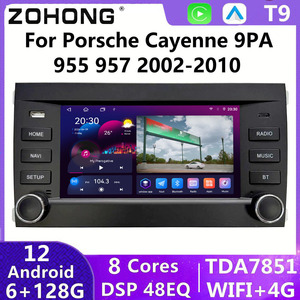 Autoradio DSP Carplay <span class=keywords><strong>para</strong></span> Porsche Cayenne 9PA 955 957 2002-2010, <span class=keywords><strong>Reproductor</strong></span> Multimedia Android Auto, GPS, 4G, Unidad Principal, Radio Estéreo <span class=keywords><strong>para</strong></span> Auto - Product Image 2