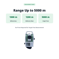 Station totale FOIF RTS362R10 de haute précision 2'' avec prisme 6000m et fonction sans réflecteur 1000m, télescope 30X pour la topographie