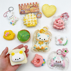 Jouet Squishy en Silicone de Qualité Alimentaire, Animaux Marins Cousus, Texture Boue Souple, Jouet Mochi <span class=keywords><strong>à</strong></span> Presser, Anti-Stress, Sac Surprise en PVC - Product Image 1