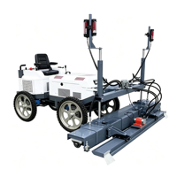 Niveleuse laser autopropulsée pour béton, machine de nivellement laser pour sols en béton, pour utilisation sur chantier