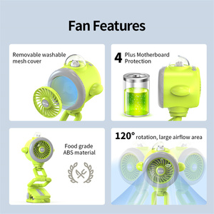 Ventilador <span class=keywords><strong>para</strong></span> Cochecito de Bebé con IA 2026, con Temporizador Digital y Brisa Suave, Mejora <span class=keywords><strong>la</strong></span> Calidad del Sueño del Bebé - Product Image 5