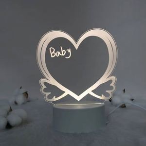 Lámpara de Mesa USB con Tablero de Mensajes Acrílico Borrable, Artículo Viral en Internet, Luz Nocturna para Dormitorio, Regalos Hechos a Mano - Product Image 4