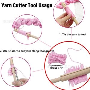Wooden Embroidery <b>Thread</b> Cutting <b>Tool</b> Cotton Yarn DIY Craft Accessory For Rug Making Handmade - Product Image 5