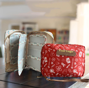 Pequeño tamaño de viaje Mini botiquín de primeros auxilios Bolsa de emergencia para niños para coche, hogar, senderismo, camping y emergencias al aire libre - Product Image 2