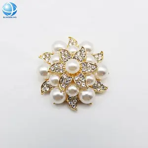 Decorazioni in cristallo perla strass elegante Clip per scarpe floreale accessori fibbia