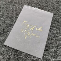 Sacs d'emballage en plastique EVA givré de haute qualité, écologiques, 100 pièces, pour maillots de bain et bikinis, avec fermeture éclair, pour vêtements