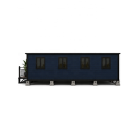 Maison préfabriquée modulaire de haute qualité avec terrasse extérieure, finition bois, type conteneur, idéale pour jardin, café, complexe hôtelier et maison d'hôtes