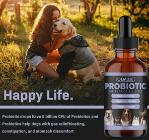 Ausreson OEM probiotiques gouttes soutien <span class=keywords><strong>5</strong></span> ml suppléments de santé pour chien de compagnie 300 milliards d'enzymes digestives gouttes probiotiques pour animaux de compagnie - Product Image 5