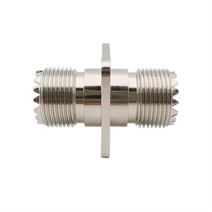 1Pcs UHF SO239 PL259 Buchse zu UHF SO-239 <span class=keywords><strong>PL</strong></span>-259 Buchse 4-Loch-Flansch Panel Mount Adapter RF Koaxial stecker - Product Image 3