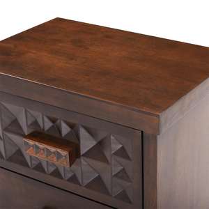 Florance Mesita de noche de madera maciza Muebles de dormitorio con características de almacenamiento para uso doméstico - Product Image 5