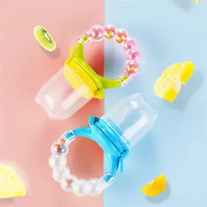 Hot Sale Silicone high quality Baby Fresh Fruit Food baby soother Feeder Infant Fruit Teat Teething Pacifier for Kids