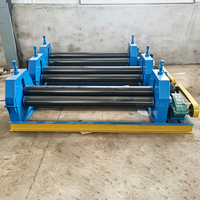 Machine à cintrer les tôles semi-automatique à 3 rouleaux, 3 mm, 1600 mm, pour tôles d'acier
